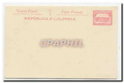 República da Colômbia — Carta postal universal — editor desconhecido, número de série não visível