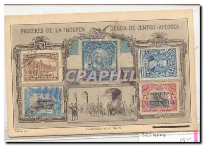 Procéres da Independência da América Central — Union Tip. — Composição de A. Iriarte