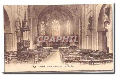 Vatan (Indre) — Interior da Igreja