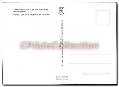 Cây hương thảo nở hoa — thu hoạch — Nhà xuất bản Villeurbanne — Mặt sau