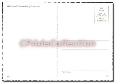 Półwysp Wasserburg — Jezioro Konstancja — DIE GUTE Milz Karta pocztowa kolorowa, nr 97/27 — Rewers