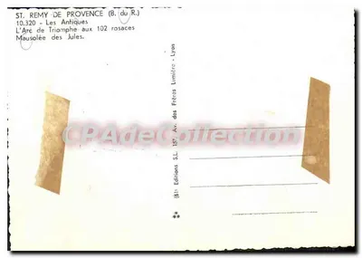 Saint-Rémy-de-Provence — Het Triomfboog met de 102 rozen — Edities S.L. Lyon — Achterkant