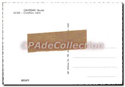 Gruissan (Aude) — Cemitério marinho — (60) Editions S.L. Lyon — Verso