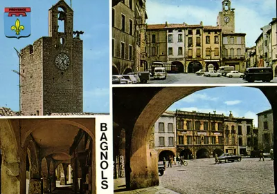 Bagnols-sur-Cèze — Vista da praça e do sino — Éditions Magenta