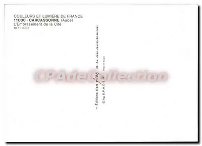 Carcassonne — O Incêndio da Cidade — Edições de Arte YVOZ — Verso