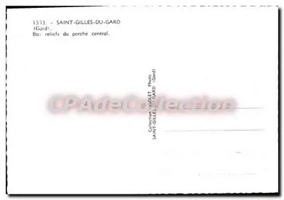 Saint-Gilles-du-Gard — Bas-reliefs z portalu centralnego — Zbiór Violet — Rewers