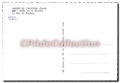 CPM Massif De L'Aigoual Vallee De La Dourbie Le Mas Du Boultou — Verso