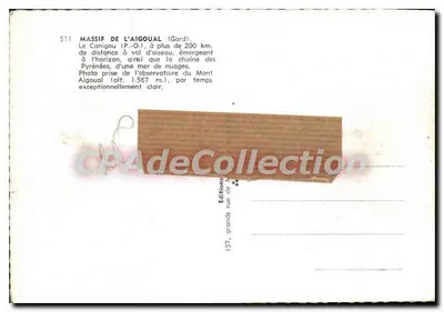 Le Canigou (P.O.) e Le St Guiral (Gard) — vista aérea — Éditions Aigoual, n°511 — Verso