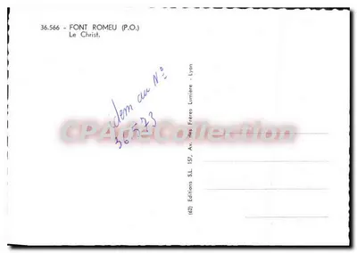 Font Romeu (P.O.) — The Christ — Éditions S.L. Lyon — Back