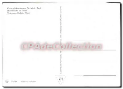 Stubaital bei Telfes — Tirol — Troller Kunstverlag Chizzau — Verso