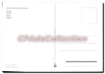 Mar Menor — Carte turística — CPAdedeCollection — Verso