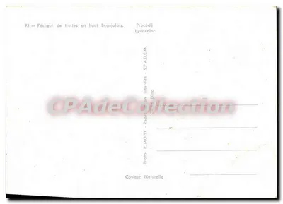 Fischer im oberen Beaujolais — Foto R. MOISY — S.P.A.D.E.M. — Rückseite