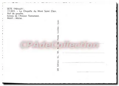 Scènes de l'Ancien Testament — Moïse et la vigne d'Égypte — Éditions S.L. Lyon — Achterkant