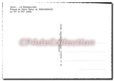 Prieuré de Notre Dame de Serrabonne — Le Roussillon — Éditions Magentor, Lyon — Verso