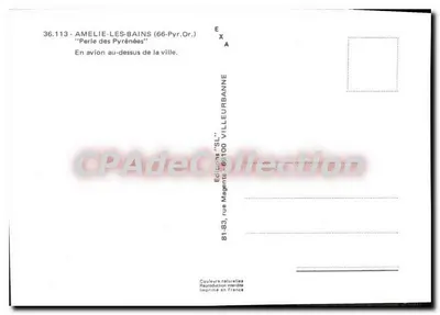 Amélie-les-Bains (66-Pyr. Or.) — 'Perle delle Alpi' — Edizioni 'SL' Villeurbanne — Verso