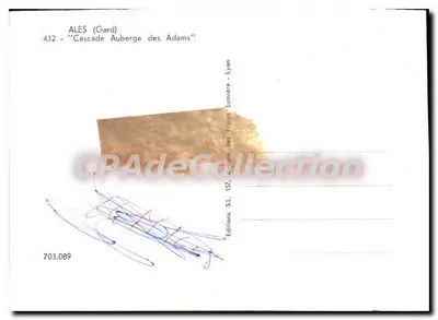 Ales (Gard) — Cascada Auberge des Adams — Éditions S.L. 157, Lyon — Reverso