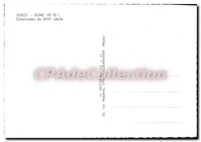 Colunatas do século XIII — Elne (P.-O.) — Éditions Magma, Lyon (Rhône) — Verso