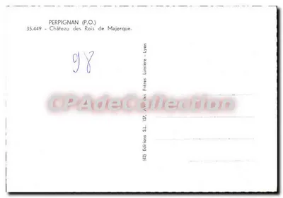 Castle of the Kings of Majorca — Perpignan — Éditions SL Lyon — Back