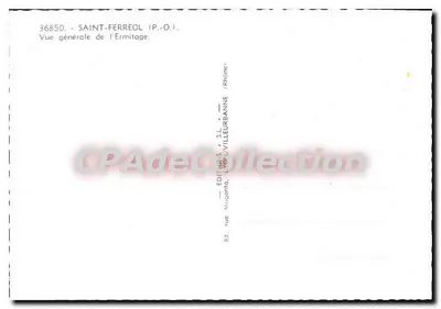 Saint-Ferreol (P.-O.) — Vue générale de l'Ermitage — Éditions Muganeta, Lyon — Verso