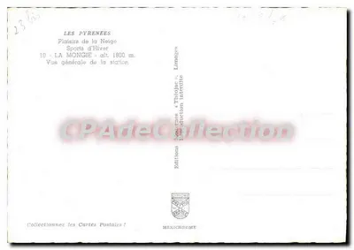 La Mongie — Vue générale de la station — Editions Méxichrome — Rewers