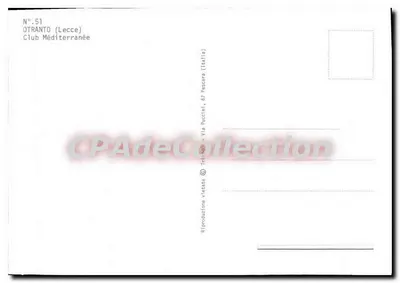 Otranto — Port z jachtami — Club Méditerranée (Włochy) nr 51 — Rewers
