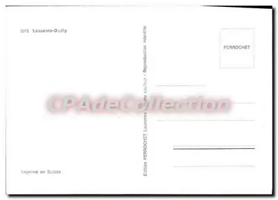 Plaza del Castillo en Lausana-Ouchy — editor PERROCHET, n° 5015 — Reverso