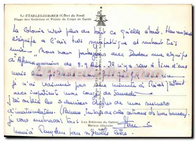Étretat-sur-Mer — Praia dos Godelins e Ponta do Corpo de Guarda — Les Éditions du Gabier — Verso