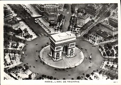 Paris - L'Arc de Triomphe — vue aérienne — AP II