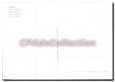 Piazza Navona — Roma — editor Photocolor Ext.41-Brome, n°348 — Verso