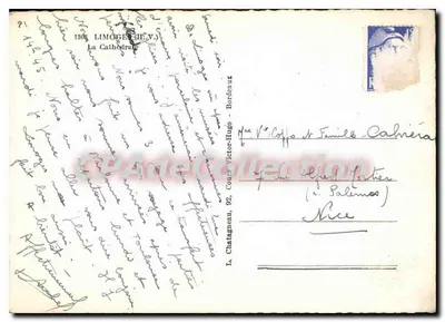 La Cathédrale — Éditeur Elcée — n° 1308 — Verso