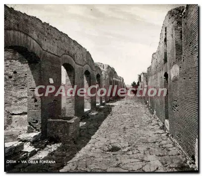 Ostia - Via della Fontana — römische Ruinen — E. Richter, Roma