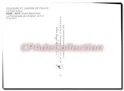 天使长漫步道—尼斯（滨海阿尔卑斯省）—Éditions Jean Arcuelli，编号060676 — 背面