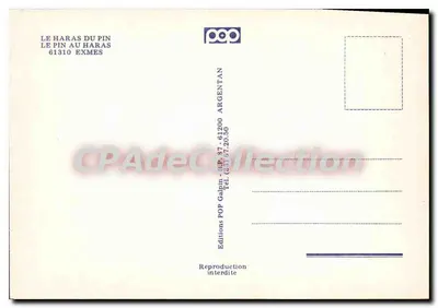 Castelo e jardins do Haras du Pin — Argentan — Éditions POP — Verso