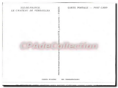Zamek w Versailles — Ile-de-France — Wydawnictwo Deschamps — Rewers