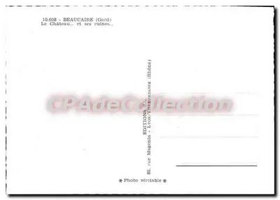 Beaucaire (Gard) — Zamek i jego ruiny — Éditions Magnenta, Lyon — Rewers
