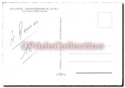 Châteaurenard (B.-du-Rh.) — As Torres (século VIII) — Editions Eurolux — Verso