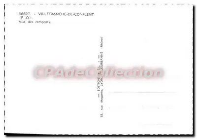 Villefranche-de-Conflent — Ansicht der Mauern — Éditions Magenta, Lyon — Rückseite