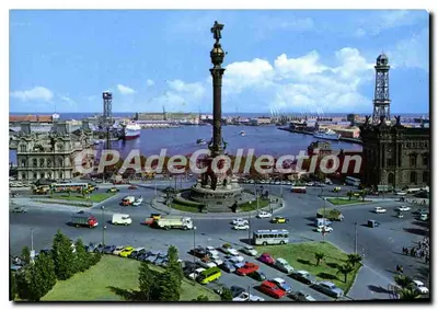Barcelona — Denkmal für Columbus und Hafen — Verlag Gailgraf, Nr. 190