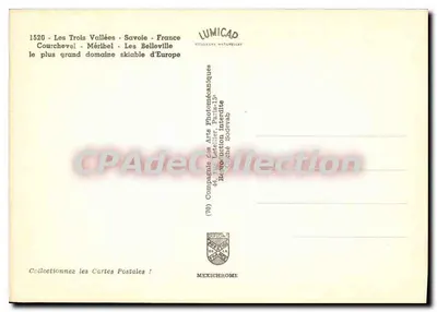 Trzy Doliny - Savoie — Największy obszar narciarski na świecie — wydawca IRIS, n° 1520 — Rewers