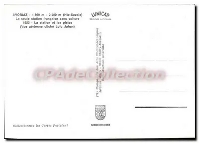 Avoriaz — A única estação francesa sem carros — Lumicap — Verso