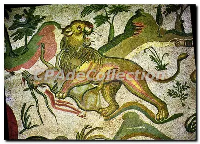 Mosaic of Piazza Armerina — Lion Taming a Serpent — TecnoGraf S.p.A.