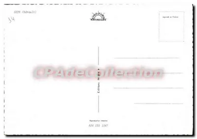 Widok lotniczy portu w Sète — Hérault — Wydawnictwo Naturelles — Rewers