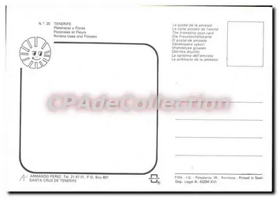 Plataneras y Flores — Tenerife — FISA - I.G. - Palauadrias, 26 - Barcelona — Verso