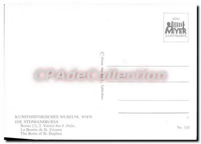 A Bolsa de St. Étienne — 2º quartil do IXº século — Edição Meyer, Viena, n° 331 — Verso