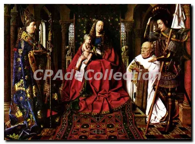 La Vierge à l'Enfant avec sainte Catherine et saint Georges — Jan van Eyck (ca. 1390-1441) — Héliochrome, Bruxelles