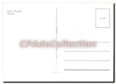 Jérba - Paysages — Tunisie — Éditions CHAMAMAY, n° C 236 — Verso