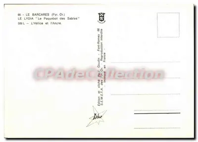 O Lydia — A hélice e a âncora — SEMETA, edição Paul Goudin — Verso