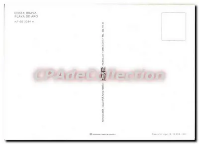 Playa de Aro — Costa Brava — Verlag CPAPADECOLLECTION — Rückseite