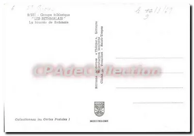 Taniec folklorystyczny — Bethmale — Wydawnictwo Modernes « Théolac » — Rewers