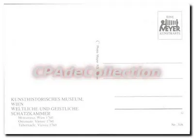 Monstranz — mit Edelsteinen und Perlen verziert — Verleger Meyer KG, Nr. 318 — Rückseite